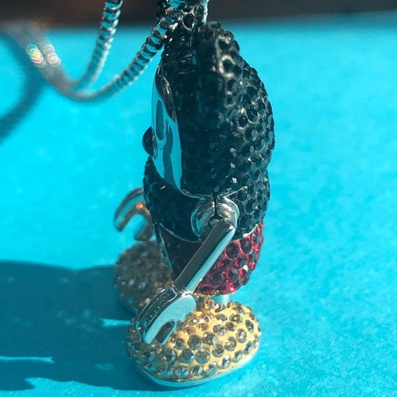 Swarovski RARE Robot Mickey Necklace - Picture 7 of 10